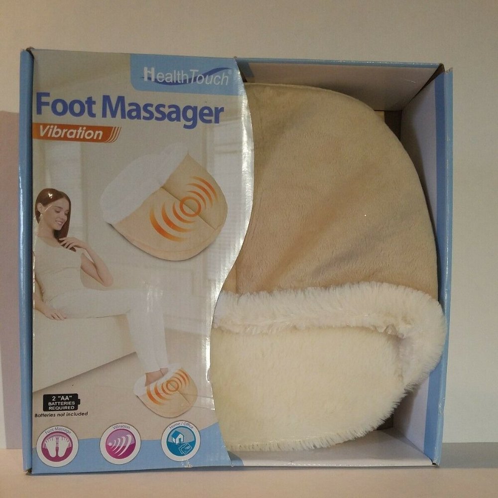 Health Touch Foot Massager Vibration Soft Fabric l